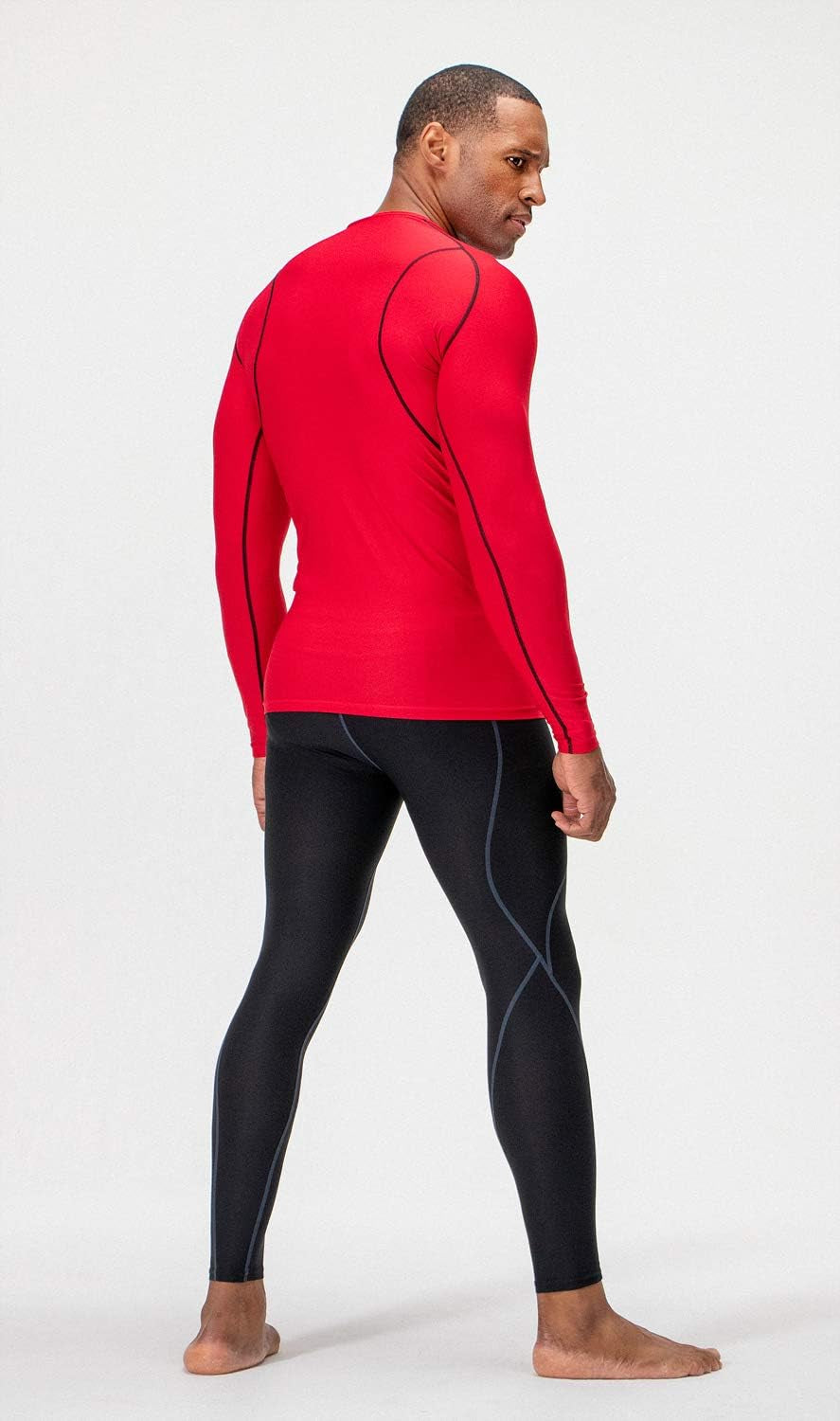 3 Pack Men'S UPF 50+ Long Sleeve Compression Shirts Quick Dry, Cool Gear for Garage Garden Gym Yard and Workouts