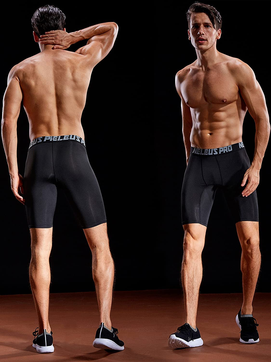 Men'S 3 Pack Performance Compression Shorts