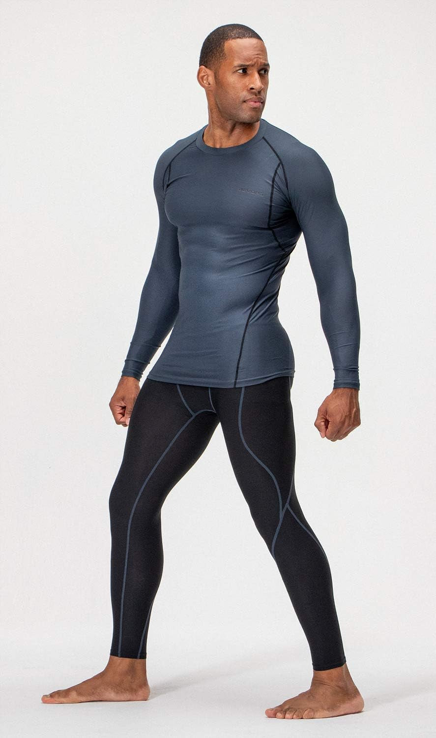 3 Pack Men'S UPF 50+ Long Sleeve Compression Shirts Quick Dry, Cool Gear for Garage Garden Gym Yard and Workouts