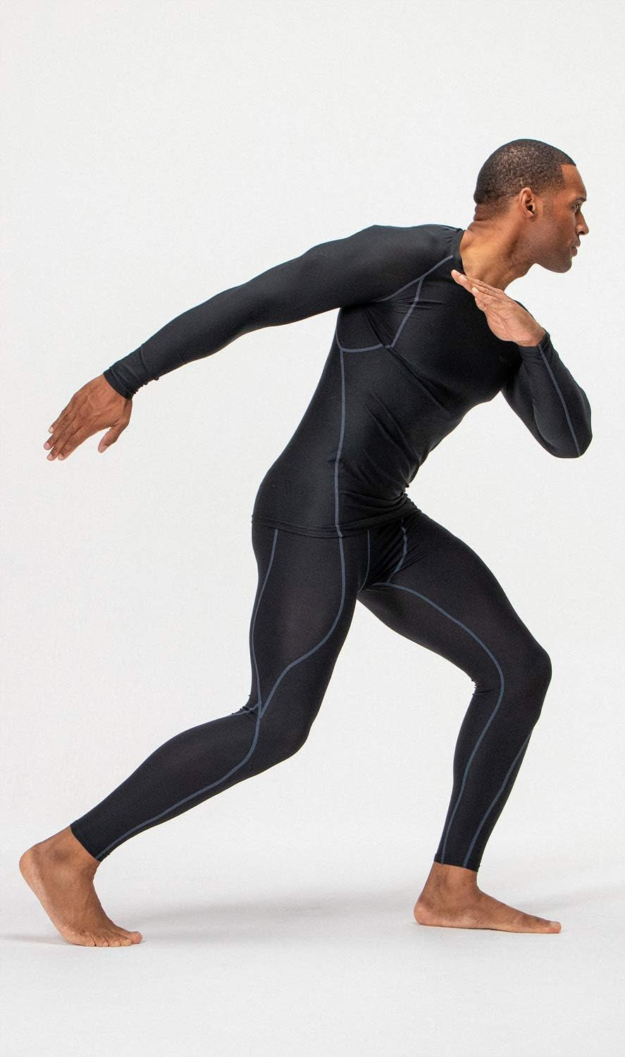 3 Pack Men'S UPF 50+ Long Sleeve Compression Shirts Quick Dry, Cool Gear for Garage Garden Gym Yard and Workouts