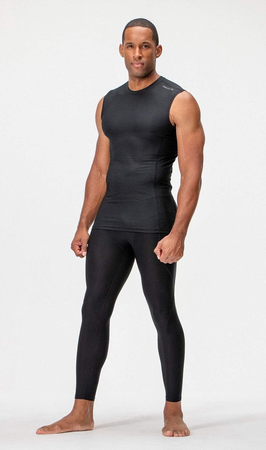 3 Pack Men'S Athletic Compression Shirts Sleeveless