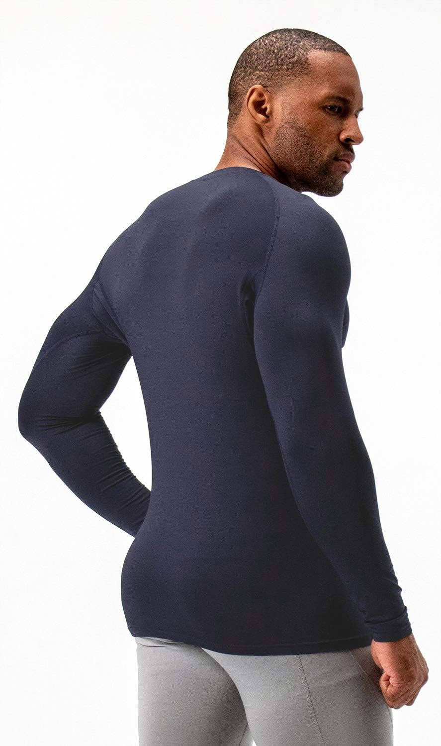 2 Pack Men'S Thermal Long Sleeve Compression Shirts
