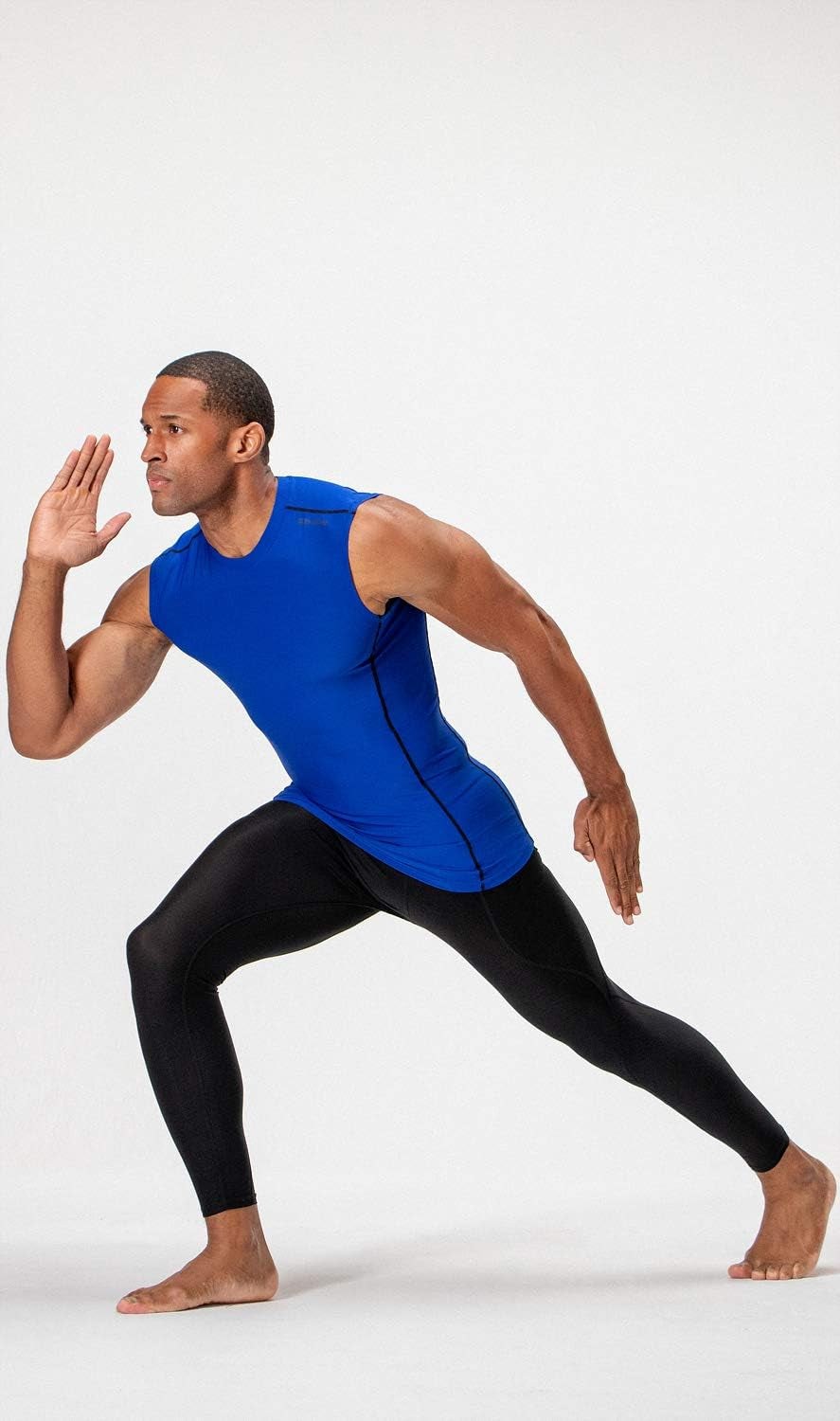 3 Pack Men'S Athletic Compression Shirts Sleeveless