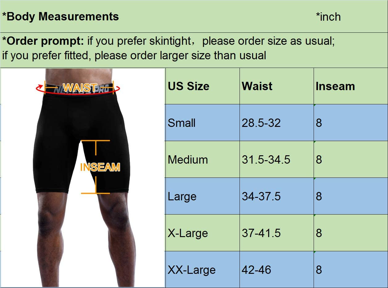 Men'S 3 Pack Performance Compression Shorts