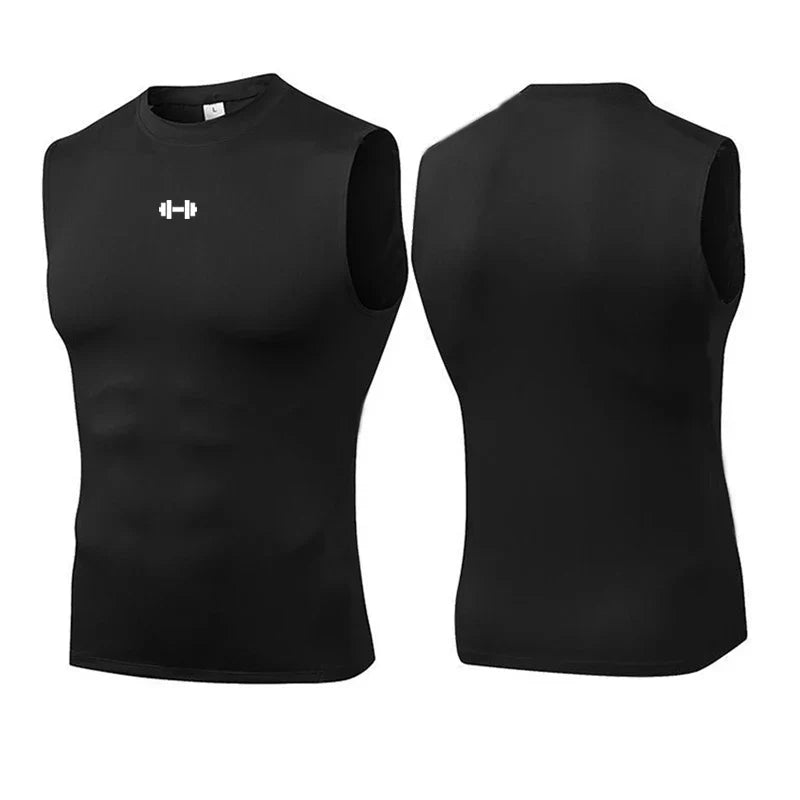 Men s Running Compression Vest Gym Clothing Sports Fitness Tank Tops Quick Dry Colibri