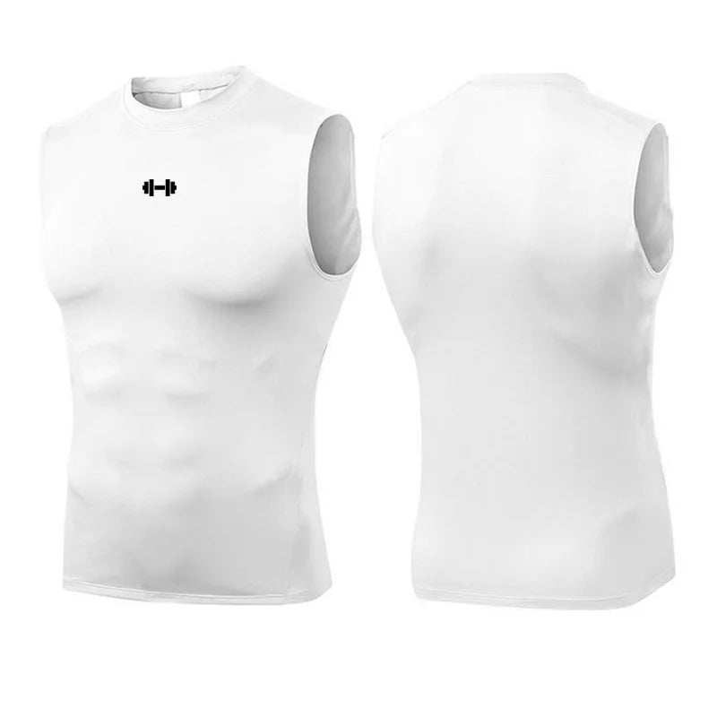 Men s Running Compression Vest Gym Clothing Sports Fitness Tank Tops Quick Dry Colibri