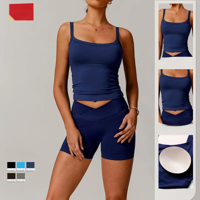 Women Sportswear Yoga Set Sport Suit Gym Workout Clothes Long Sleeve Gym Crop Colibri