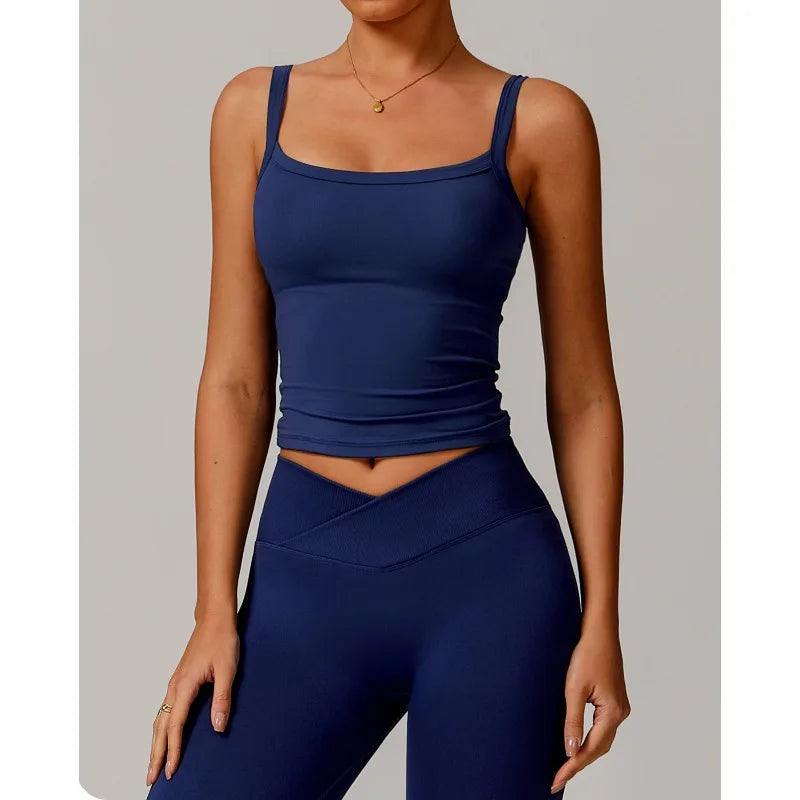 Women Sportswear Yoga Set Sport Suit Gym Workout Clothes Long Sleeve Gym Crop Colibri