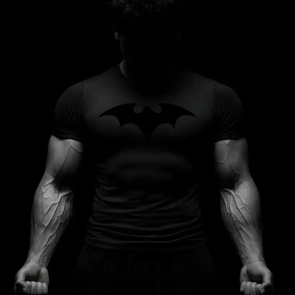 Bat Print Compression Shirts for Men sporters store