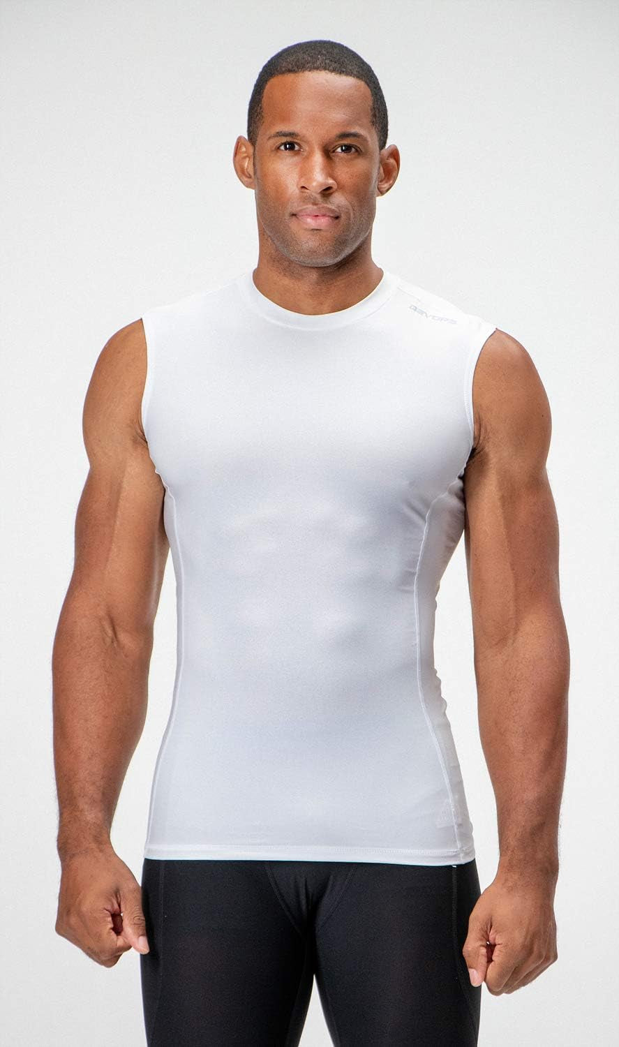 3 Pack Men'S Athletic Compression Shirts Sleeveless