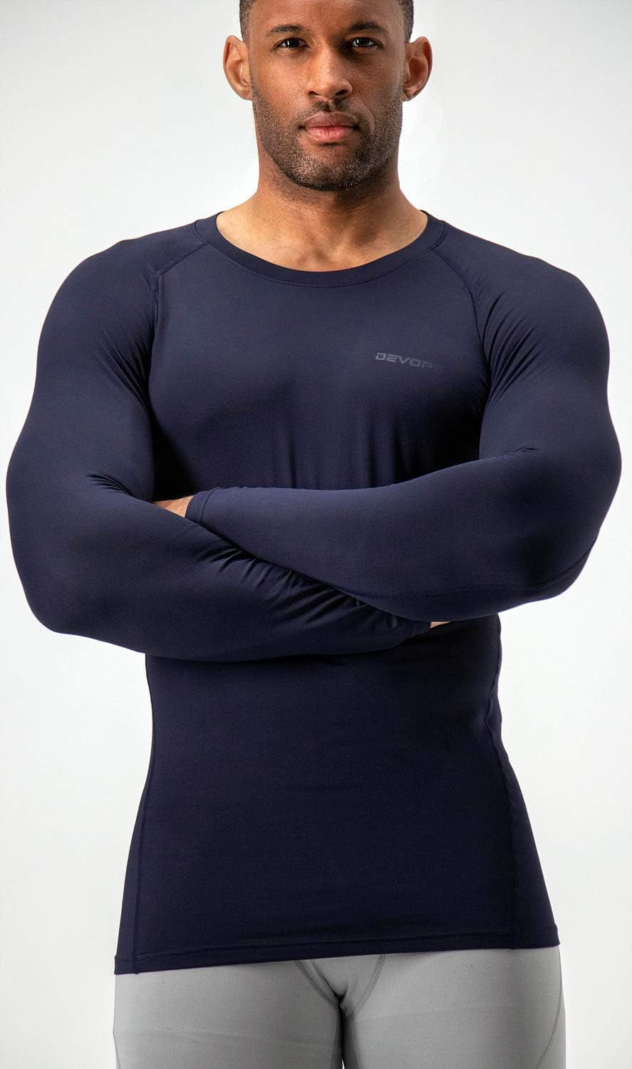 2 Pack Men'S Thermal Long Sleeve Compression Shirts